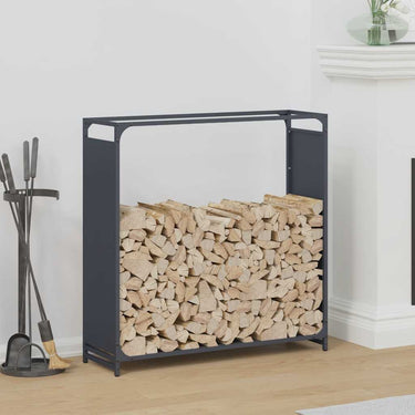 Vidaxl brandhoutrek 90x28x90 cm koudgewalst staal antracietkleurig
