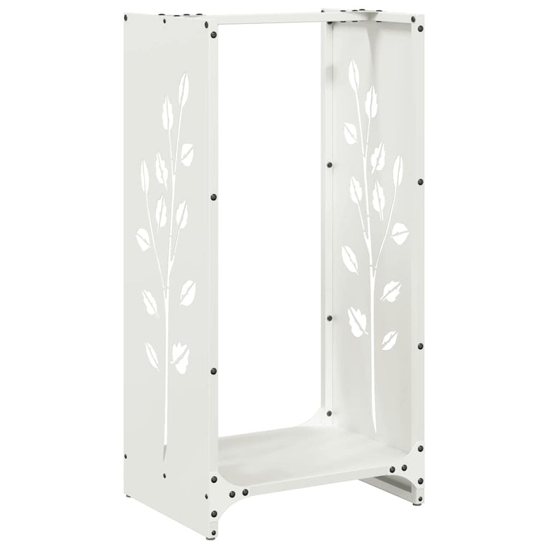 Load image into Gallery viewer, Vidaxl brandhoutrek 40x30x80 cm koudgewalst staal wit

