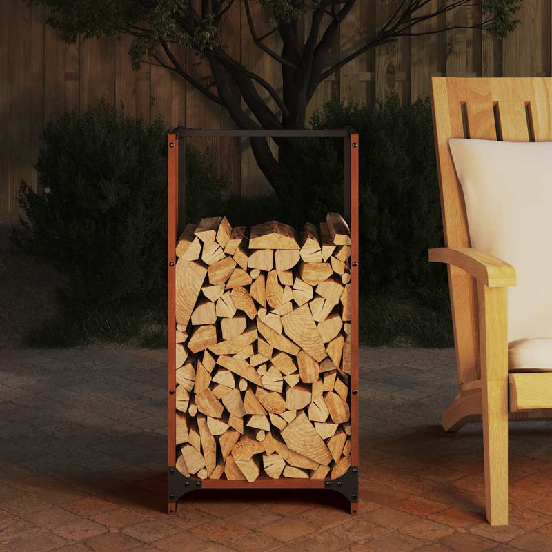 Load image into Gallery viewer, Vidaxl brandhoutrek 40x30x80 cm weervast staal
