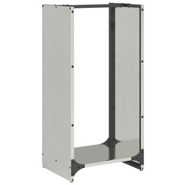 Vidaxl brandhoutrek 40x30x80 cm roestvrij staal