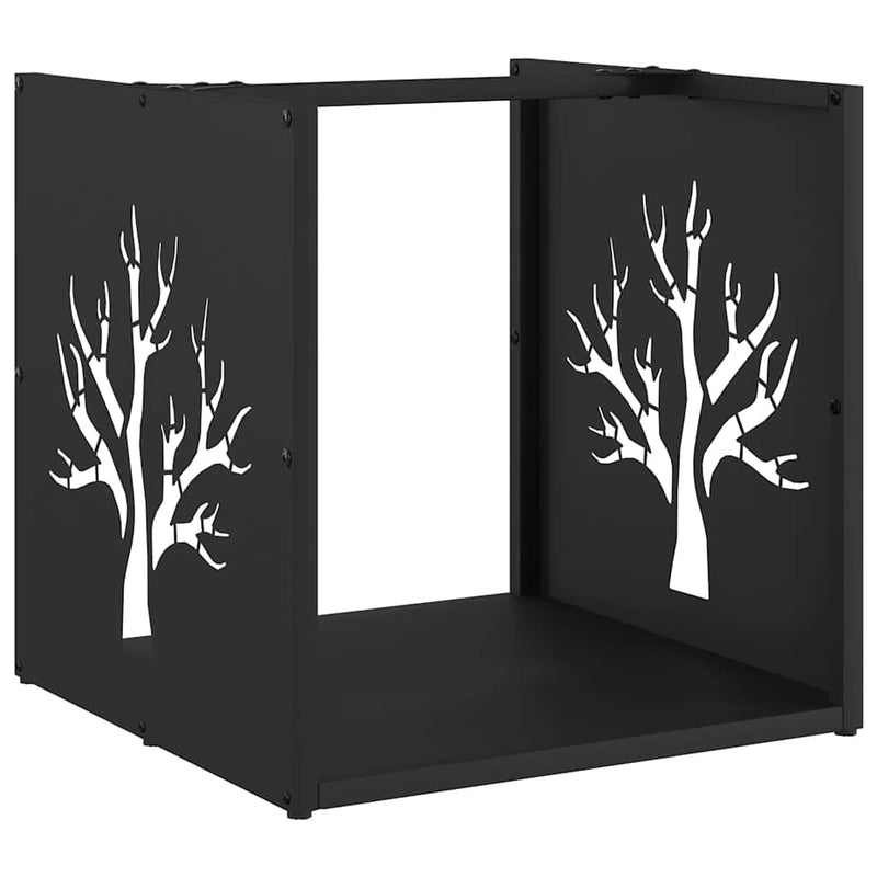 Load image into Gallery viewer, Vidaxl brandhoutrek 40x40x40 cm koudgewalst staal zwart
