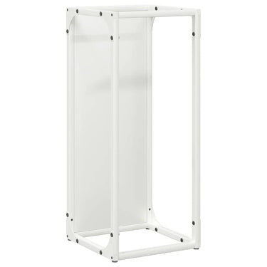 Vidaxl brandhoutrek 25x25x60 cm koudgewalst staal wit