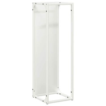 Vidaxl brandhoutrek 25x25x80 cm koudgewalst staal wit