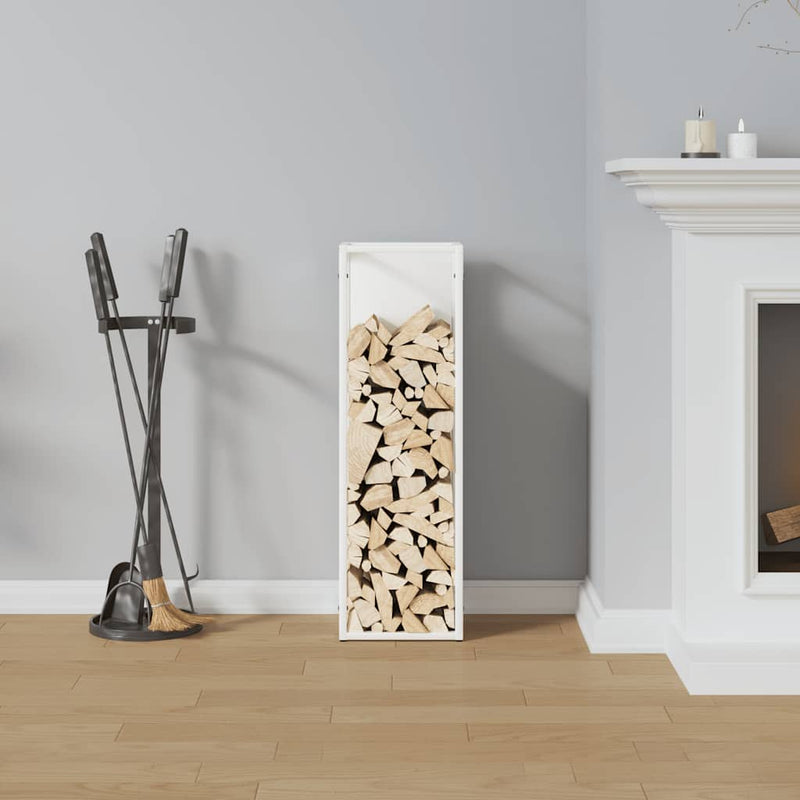 Load image into Gallery viewer, Vidaxl brandhoutrek 25x25x80 cm koudgewalst staal wit
