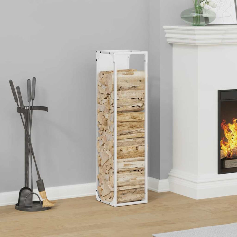 Load image into Gallery viewer, Vidaxl brandhoutrek 25x25x100 cm koudgewalst staal wit
