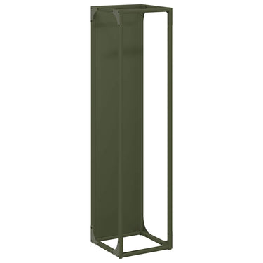 Vidaxl brandhoutrek 25x25x100 cm koudgewalst staal olijfgroen