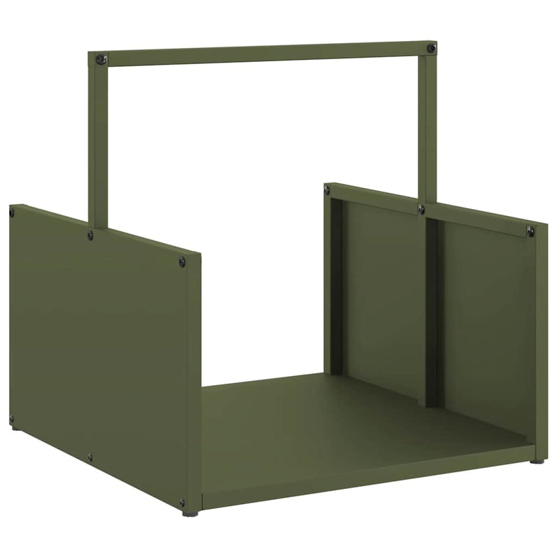 Load image into Gallery viewer, Vidaxl brandhoutrek 40x40x40 cm koudgewalst staal olijfgroen
