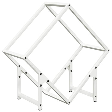 Vidaxl brandhoutrek 50x25x50 cm koudgewalst staal wit