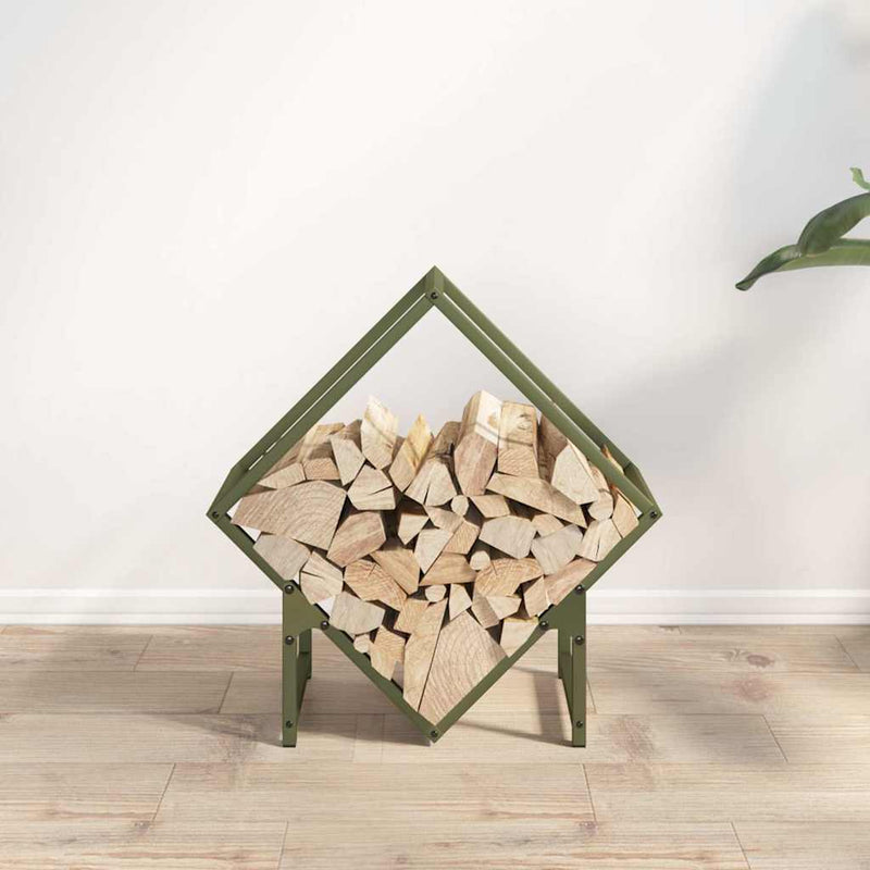 Load image into Gallery viewer, Vidaxl brandhoutrek 50x25x50 cm koudgewalst staal olijfgroen
