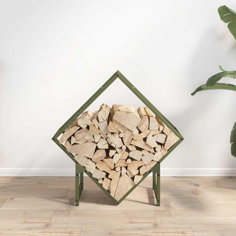 Load image into Gallery viewer, Vidaxl brandhoutrek 60x25x60 cm koudgewalst staal olijfgroen

