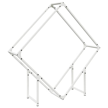 Vidaxl brandhoutrek 100x25x100 cm koudgewalst staal wit