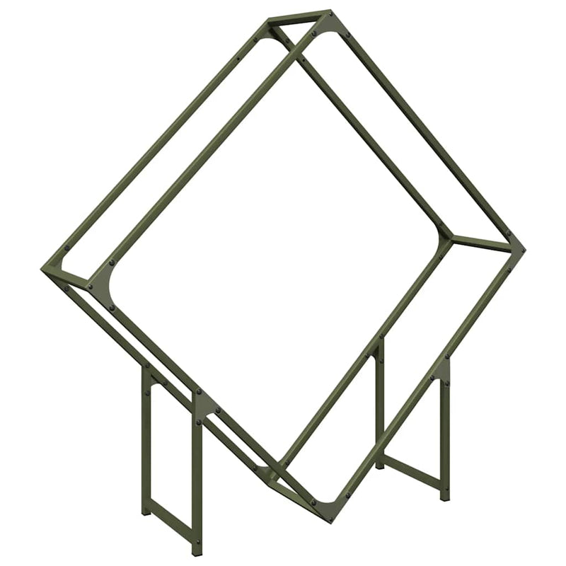 Load image into Gallery viewer, Vidaxl brandhoutrek 100x25x100 cm koudgewalst staal olijfgroen
