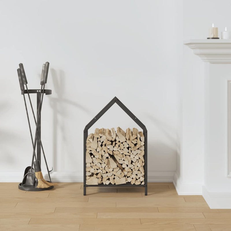 Load image into Gallery viewer, Vidaxl brandhoutrek 40x25x60 cm koudgewalst staal zwart
