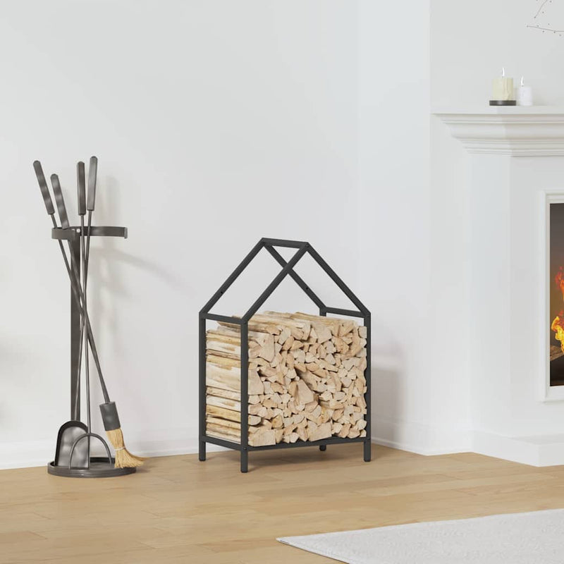 Load image into Gallery viewer, Vidaxl brandhoutrek 40x25x60 cm koudgewalst staal zwart
