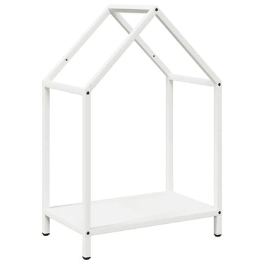 Vidaxl brandhoutrek 40x25x60 cm koudgewalst staal wit