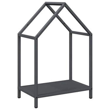 Vidaxl brandhoutrek 40x25x60 cm koudgewalst staal antracietkleurig