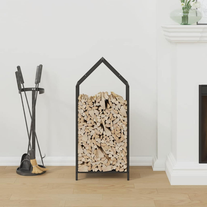 Load image into Gallery viewer, Vidaxl brandhoutrek 40x25x90 cm koudgewalst staal zwart

