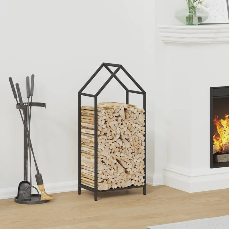 Load image into Gallery viewer, Vidaxl brandhoutrek 40x25x90 cm koudgewalst staal zwart
