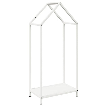 Vidaxl brandhoutrek 40x25x90 cm koudgewalst staal wit