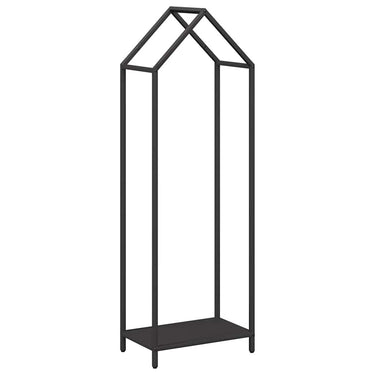 Vidaxl brandhoutrek 40x25x120 cm koudgewalst staal zwart