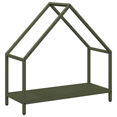 Vidaxl brandhoutrek 60x25x60 cm koudgewalst staal olijfgroen