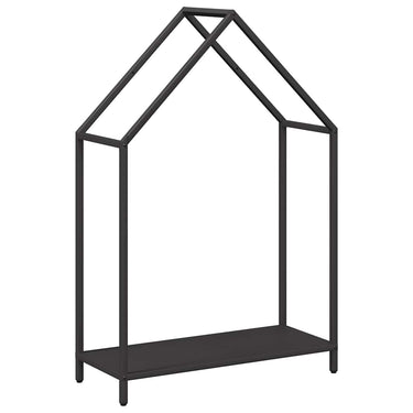 Vidaxl brandhoutrek 60x25x90 cm koudgewalst staal zwart