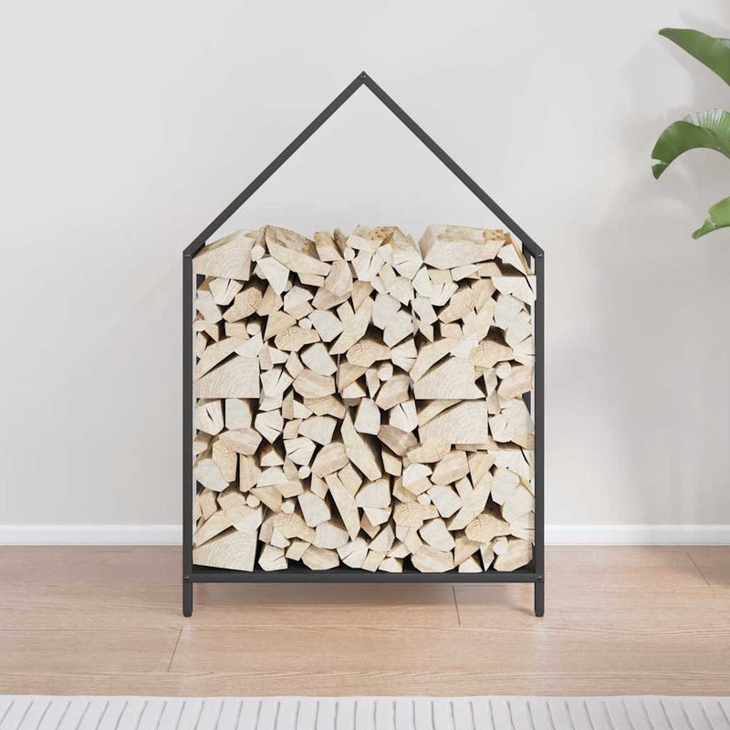 Load image into Gallery viewer, Vidaxl brandhoutrek 60x25x90 cm koudgewalst staal zwart
