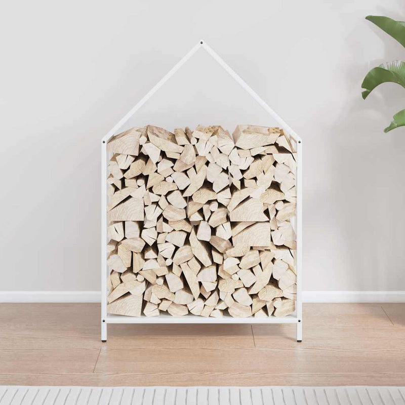 Load image into Gallery viewer, Vidaxl brandhoutrek 60x25x90 cm koudgewalst staal wit
