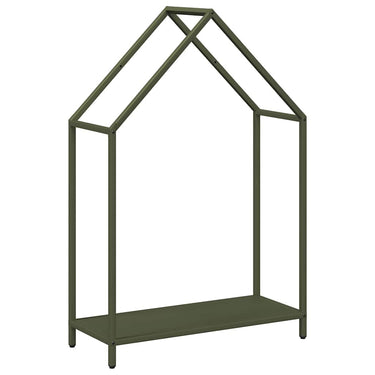 Vidaxl brandhoutrek 60x25x90 cm koudgewalst staal olijfgroen