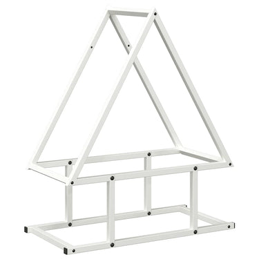 Vidaxl brandhoutrek 50x25x60 cm koudgewalst staal wit