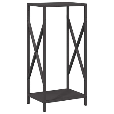 Vidaxl brandhoutrek 34x25x70 cm koudgewalst staal zwart
