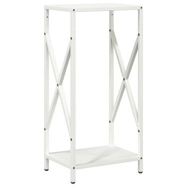 Vidaxl brandhoutrek 34x25x70 cm koudgewalst staal wit