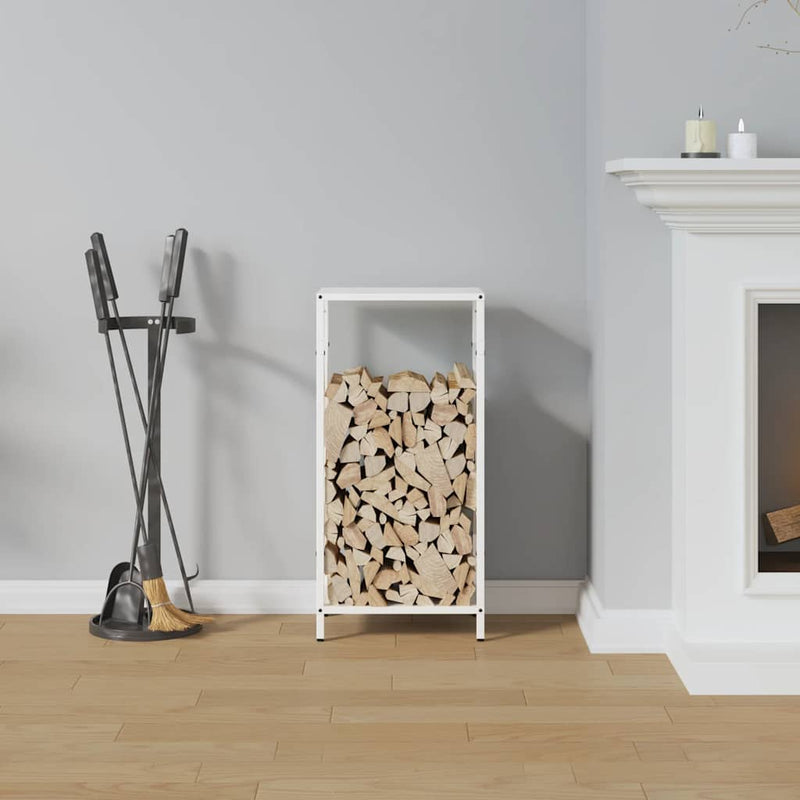 Load image into Gallery viewer, Vidaxl brandhoutrek 34x25x70 cm koudgewalst staal wit
