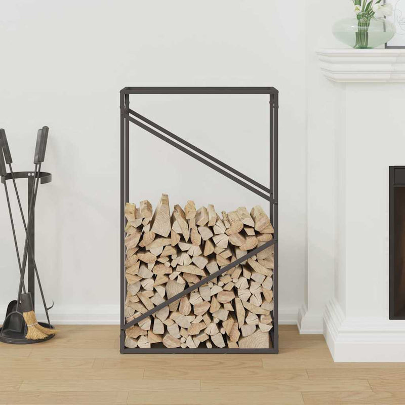 Load image into Gallery viewer, Vidaxl brandhoutrek 60x25x100 cm koudgewalst staal zwart
