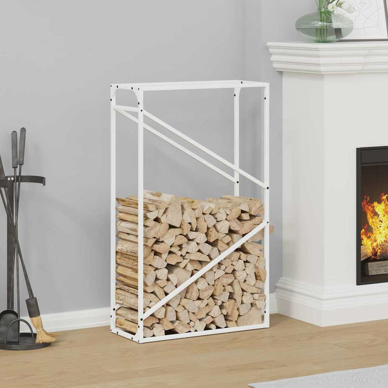 Load image into Gallery viewer, Vidaxl brandhoutrek 60x25x100 cm koudgewalst staal wit
