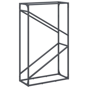 Vidaxl brandhoutrek 60x25x100 cm koudgewalst staal antracietkleurig