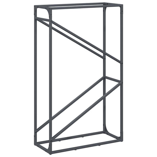 Vidaxl brandhoutrek 60x25x100 cm koudgewalst staal antracietkleurig