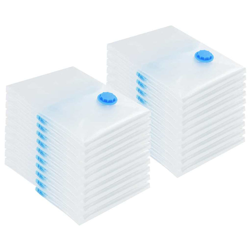 Load image into Gallery viewer, Vidaxl opslagzakken met opslag 20 pcs transparant en blauw 70 x 50 cm
