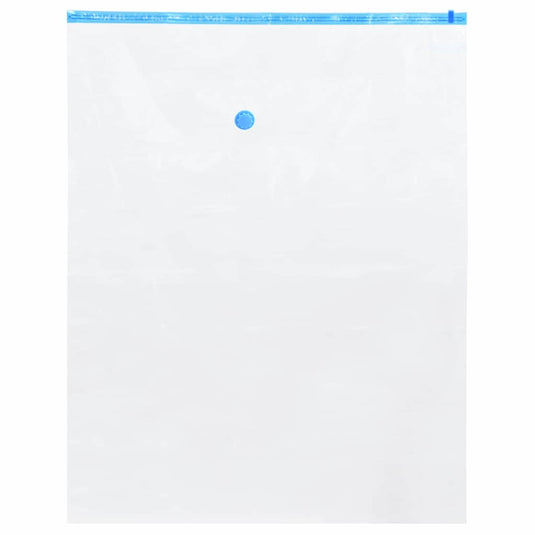 Vidaxl opslagzakken 10 pcs transparant en blauw 130 x 100 cm