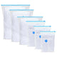 Vidaxl opslagzakken 20 pcs transparant en blauw 130 x 100 cm