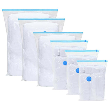 Vidaxl opslagzakken 50 pcs transparant en blauw 130 x 100 cm