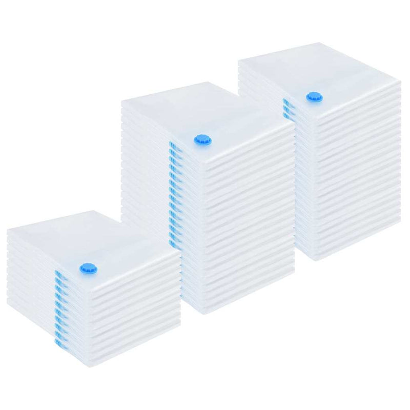 Load image into Gallery viewer, Vidaxl opslagzakken 50 pcs transparant en blauw 130 x 100 cm
