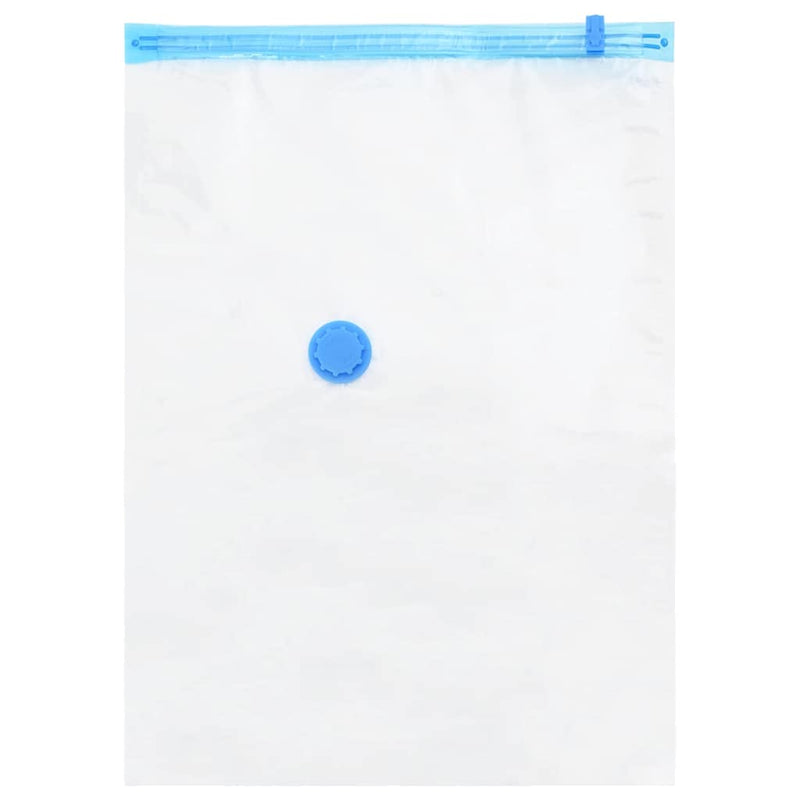 Load image into Gallery viewer, Vidaxl opslagzakken met opslag 5 pcs transparant en blauw 80 x 60 cm
