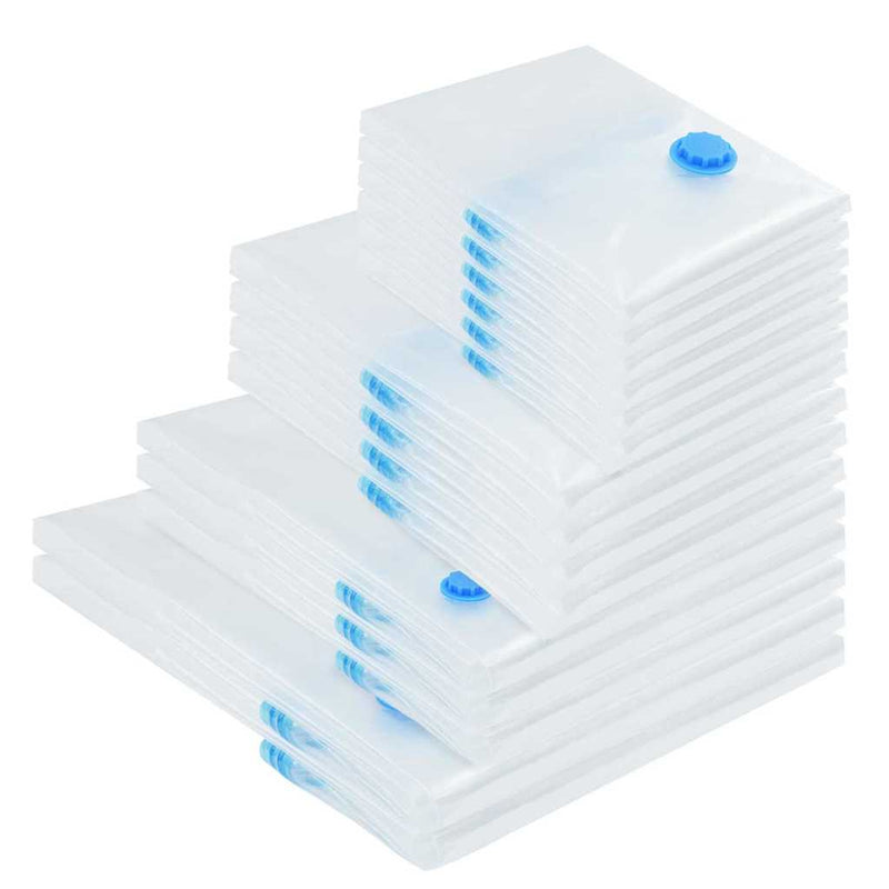 Load image into Gallery viewer, Vidaxl opslagzakken 15 pcs transparant en blauw 130 x 100 cm
