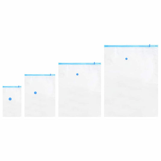 Vidaxl opslagzakken 15 pcs transparant en blauw 130 x 100 cm