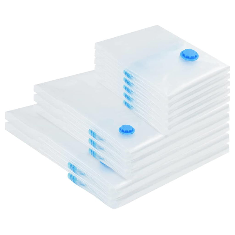 Load image into Gallery viewer, Vidaxl opslagzakken 10 pcs transparant en blauw 130 x 100 cm
