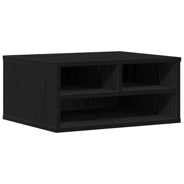 Vidaxl printerstand zwart eiken 49 x 40 x 22.5 cm bewerkt hout