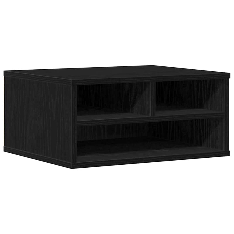 Load image into Gallery viewer, Vidaxl printerstand zwart eiken 49 x 40 x 22.5 cm bewerkt hout

