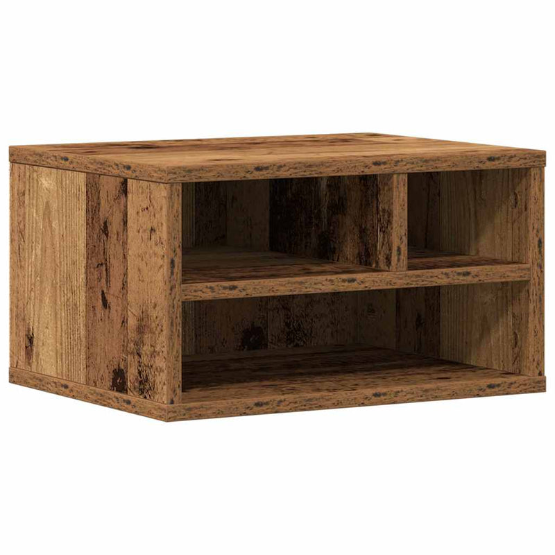 Load image into Gallery viewer, Vidaxl printerstand met opslag oudhout 40 x 32 x 22,5 cm bewerkt hout
