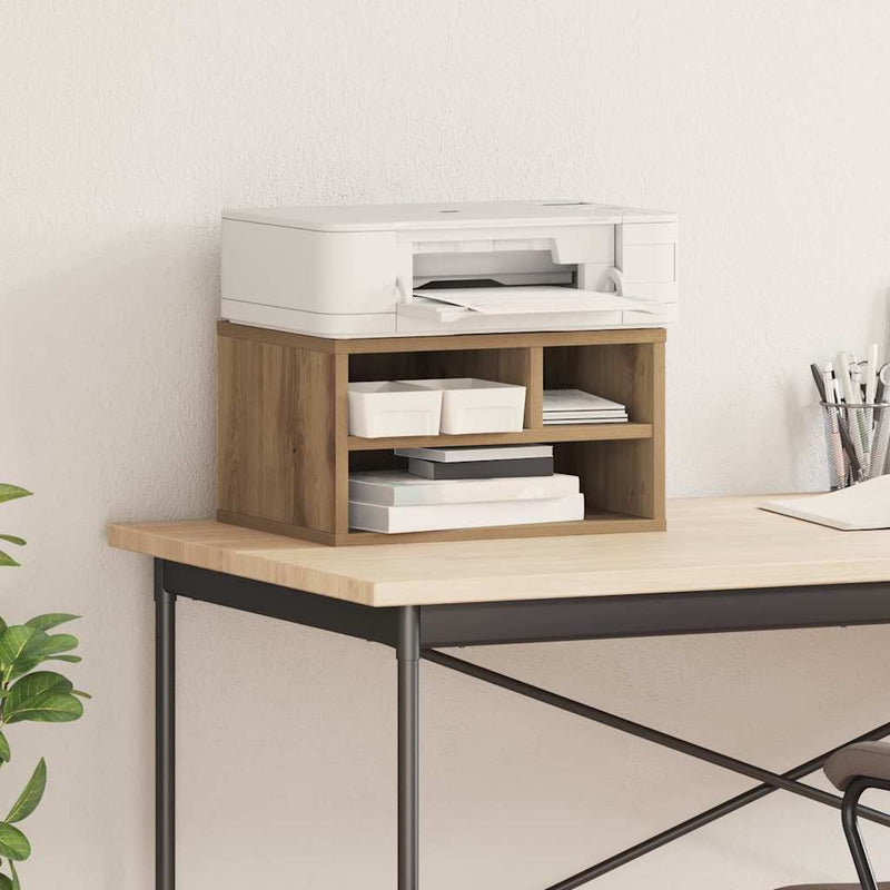Load image into Gallery viewer, Vidaxl printerstand artisan eiken 40 x 32 x 22,5 cm bewerkt hout
